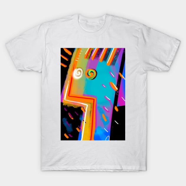 crazy bird T-Shirt by Angel Rivas